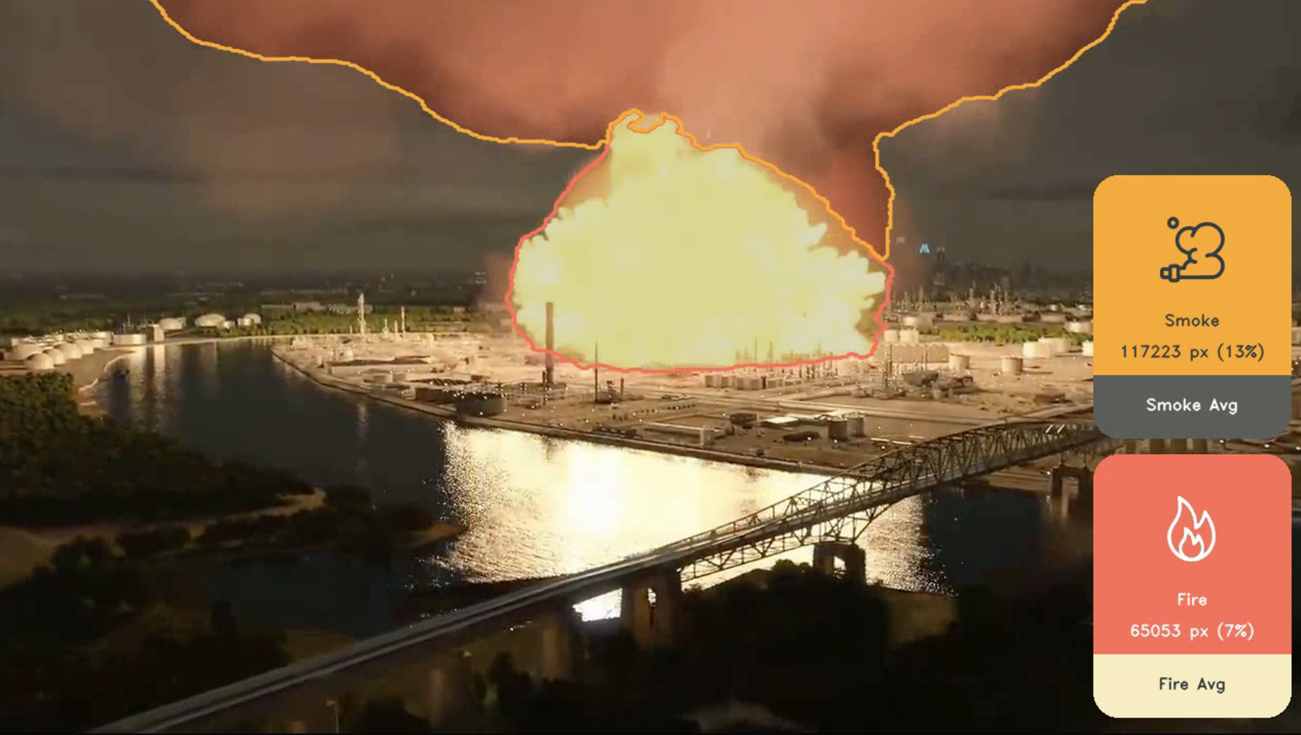 Fire at Refinery 
